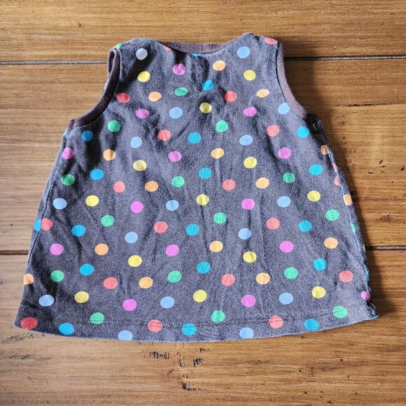 Carters - Brown Polka Dot Shirt Sleeve Less Shirt Size 12 Months - Picture 4 of 6
